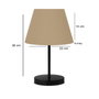 Opviq AYD-3159 Lámpara de Mesa Beige y Negro